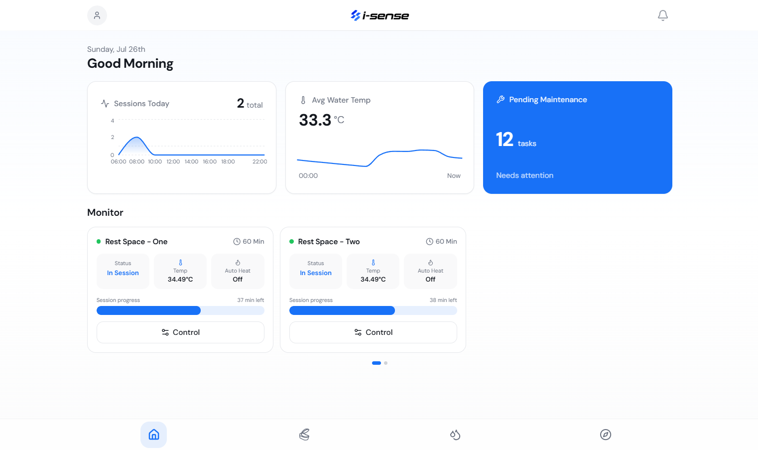 My Float dashboard